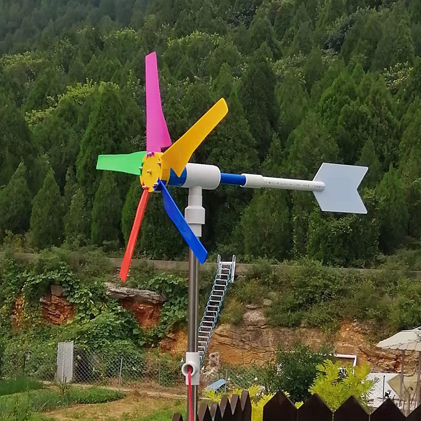 DIY Power Generation Windmill Garden Outdoor Decoration Generator