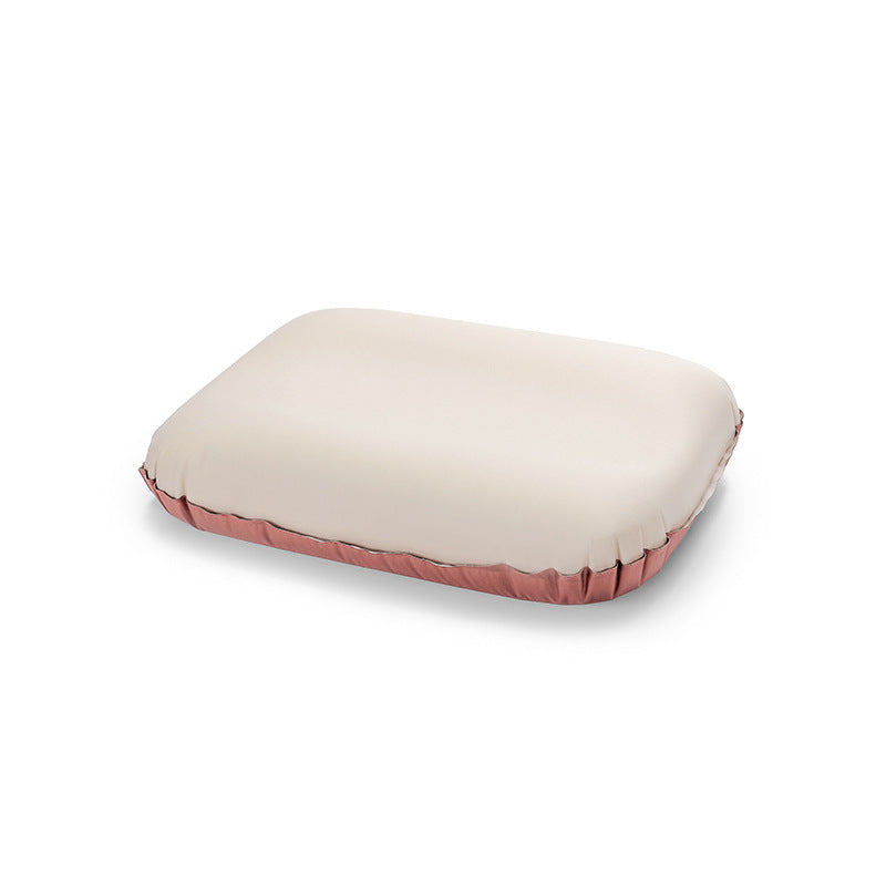 Self Inflating Camping Pillow,Foam Inflatable Travel Pillow with Ergonomic 3D Support
